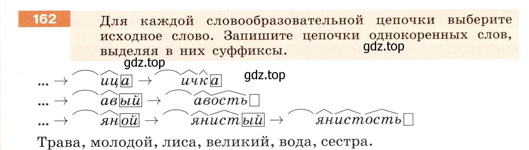 Условие номер 162 (страница 63) гдз по русскому языку 6 класс Разумовская, Львова, учебник 1 часть