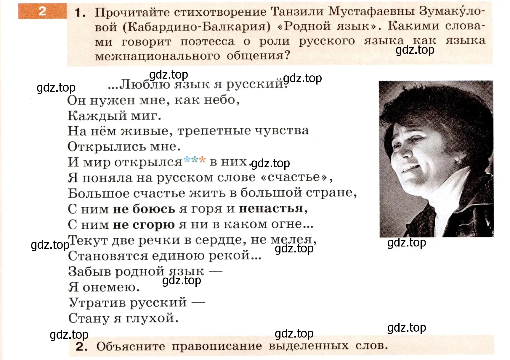 Условие номер 2 (страница 6) гдз по русскому языку 6 класс Разумовская, Львова, учебник 1 часть