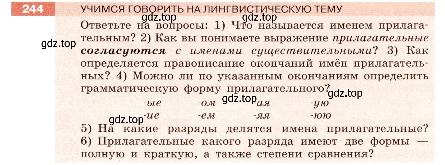 Условие номер 244 (страница 91) гдз по русскому языку 6 класс Разумовская, Львова, учебник 1 часть