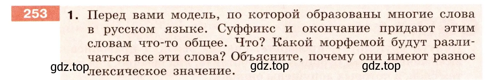 Условие номер 253 (страница 94) гдз по русскому языку 6 класс Разумовская, Львова, учебник 1 часть