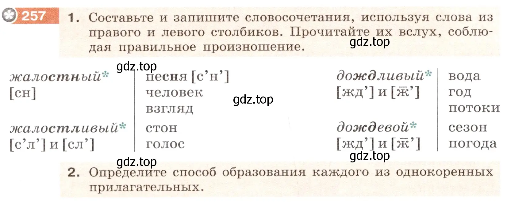 Условие номер 257 (страница 96) гдз по русскому языку 6 класс Разумовская, Львова, учебник 1 часть