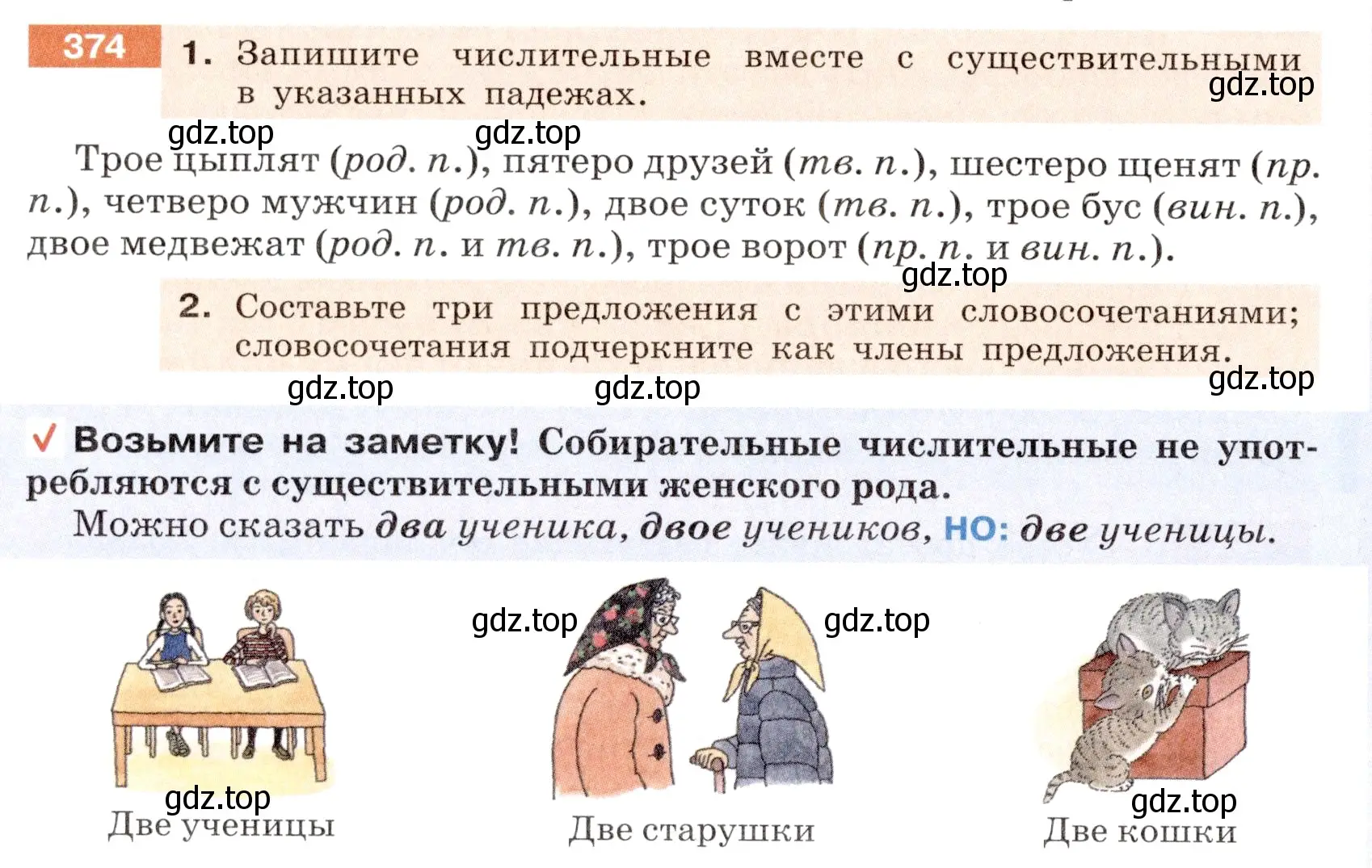 Условие номер 374 (страница 136) гдз по русскому языку 6 класс Разумовская, Львова, учебник 1 часть