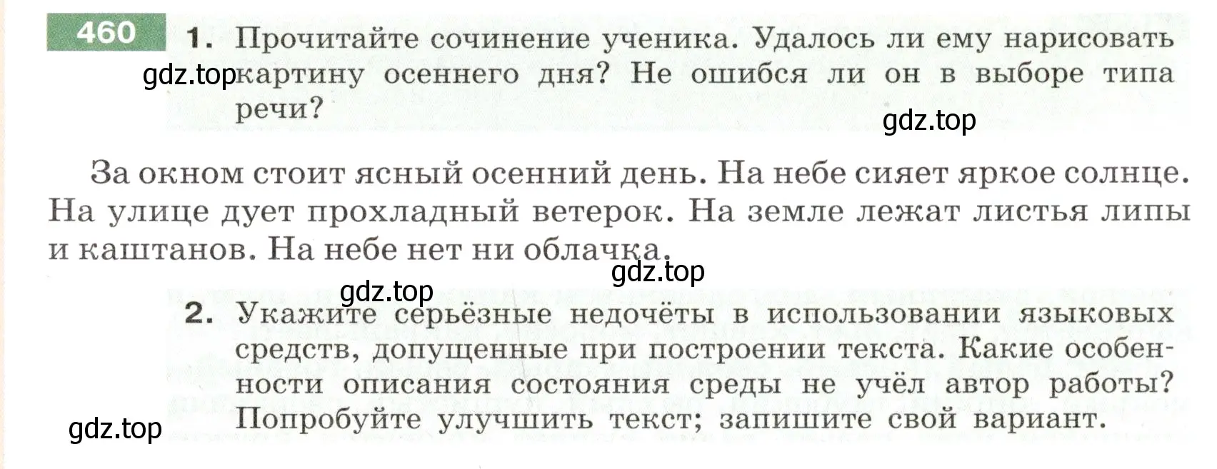 Условие номер 460 (страница 17) гдз по русскому языку 6 класс Разумовская, Львова, учебник 2 часть