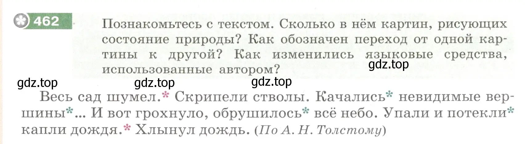 Условие номер 462 (страница 17) гдз по русскому языку 6 класс Разумовская, Львова, учебник 2 часть