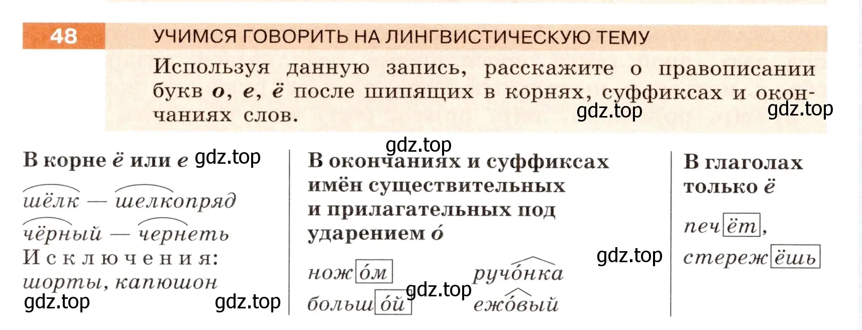 Условие номер 48 (страница 22) гдз по русскому языку 6 класс Разумовская, Львова, учебник 1 часть