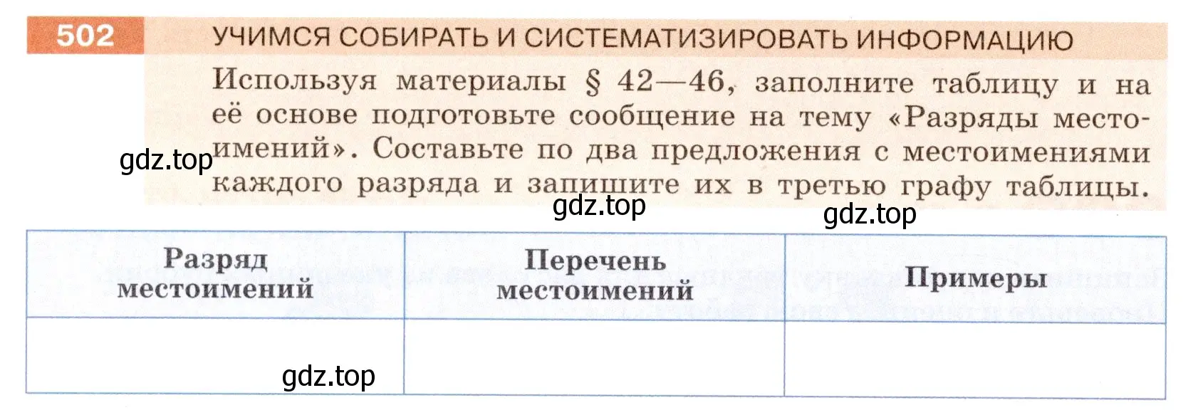 Условие номер 502 (страница 32) гдз по русскому языку 6 класс Разумовская, Львова, учебник 2 часть