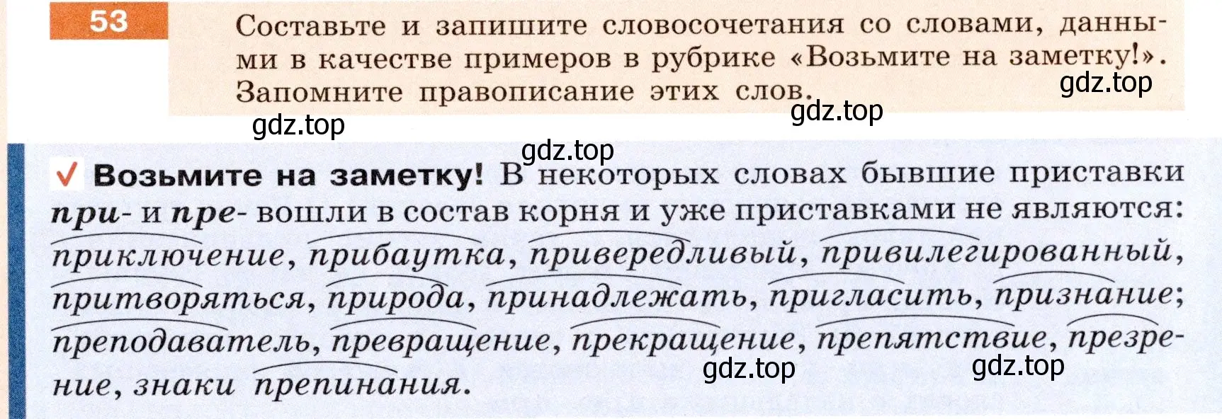 Условие номер 53 (страница 23) гдз по русскому языку 6 класс Разумовская, Львова, учебник 1 часть