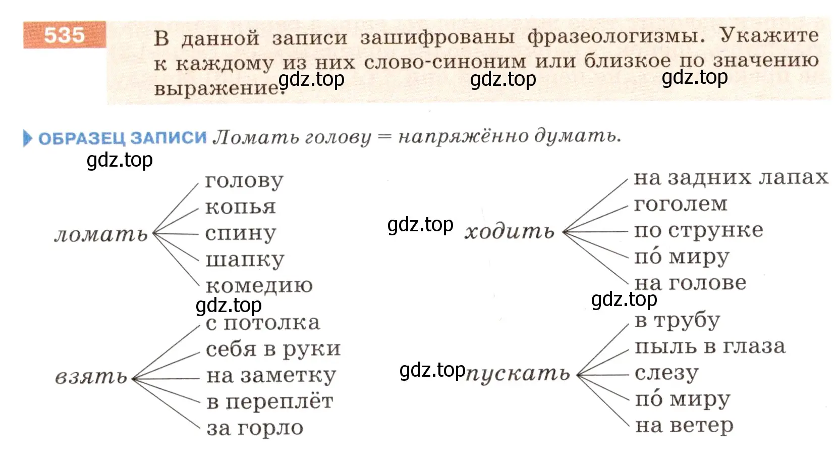 Условие номер 535 (страница 42) гдз по русскому языку 6 класс Разумовская, Львова, учебник 2 часть