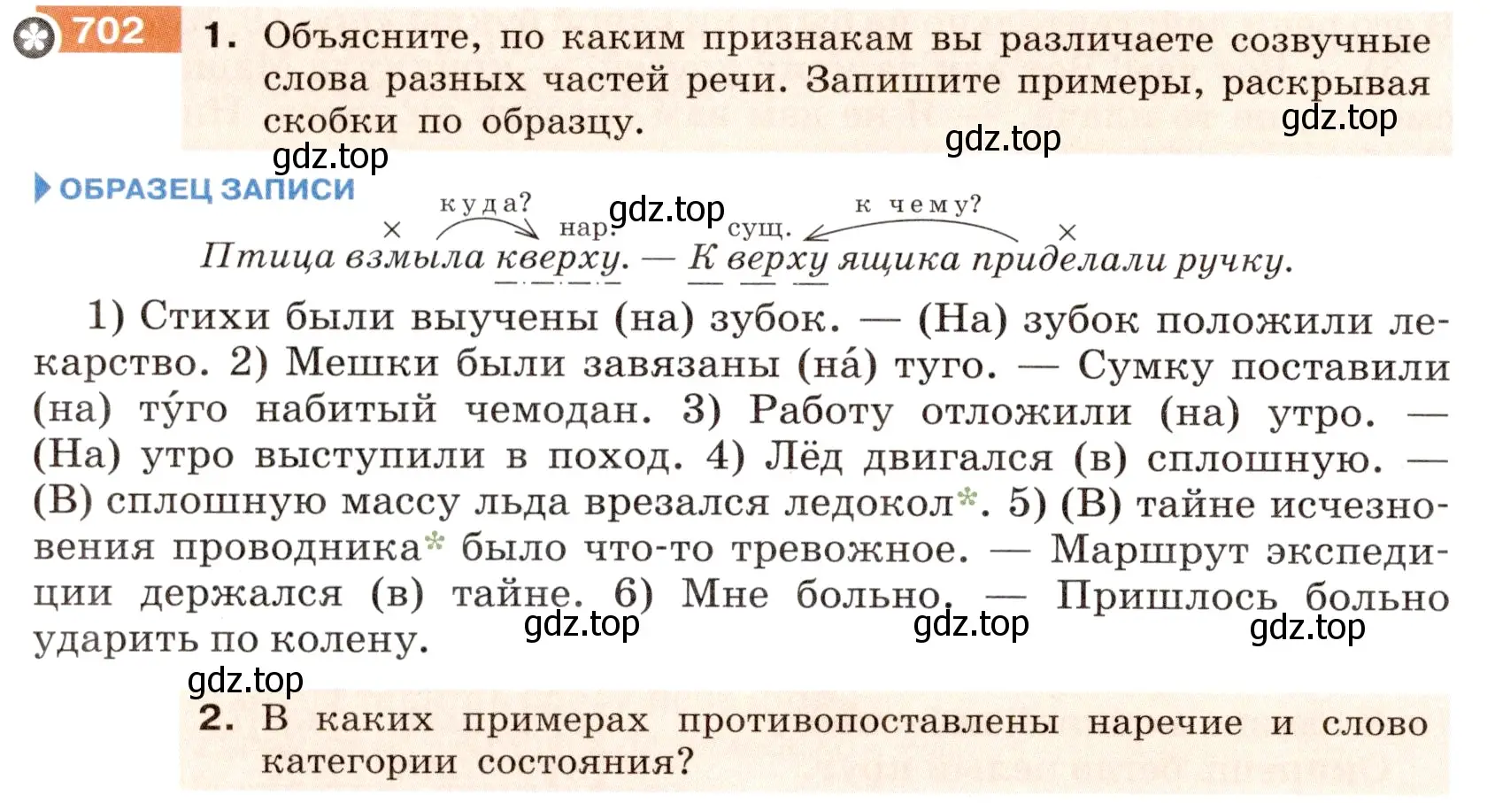 Условие номер 702 (страница 116) гдз по русскому языку 6 класс Разумовская, Львова, учебник 2 часть