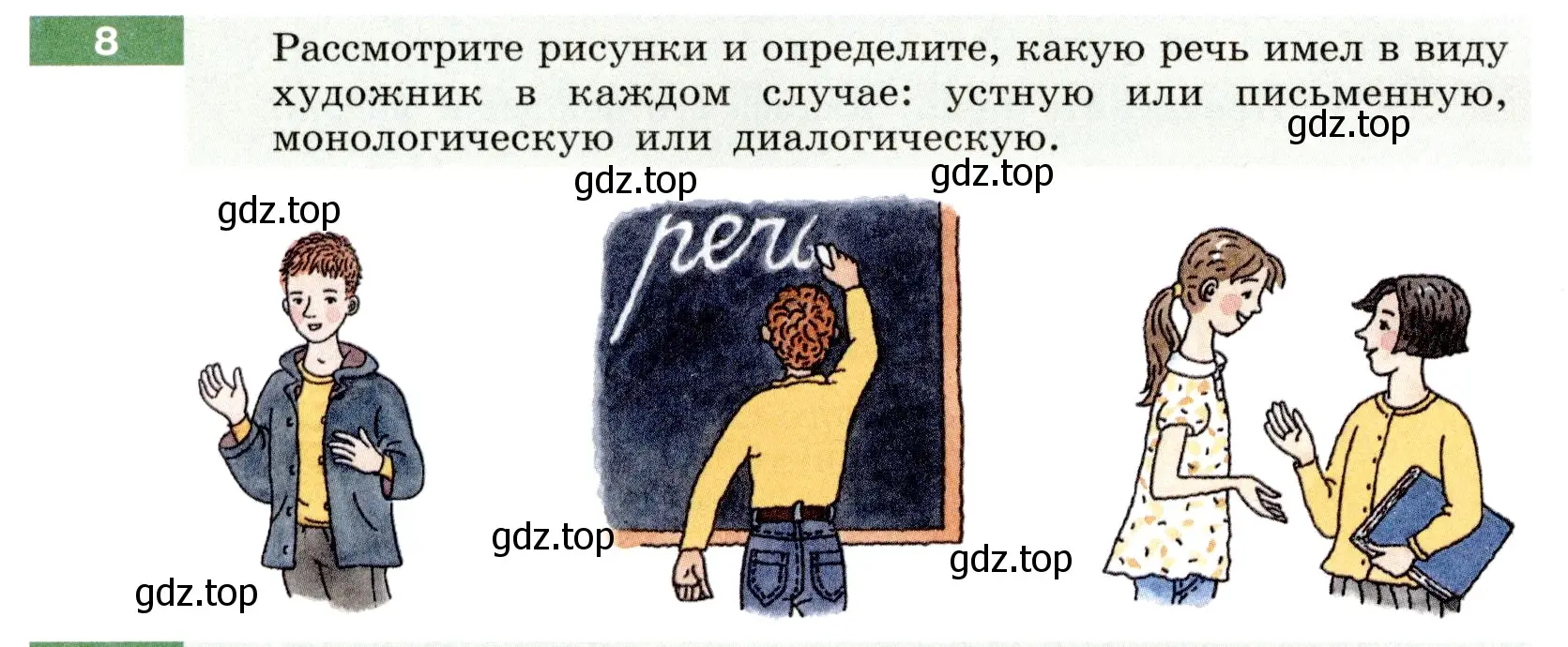 Условие номер 8 (страница 8) гдз по русскому языку 6 класс Разумовская, Львова, учебник 1 часть