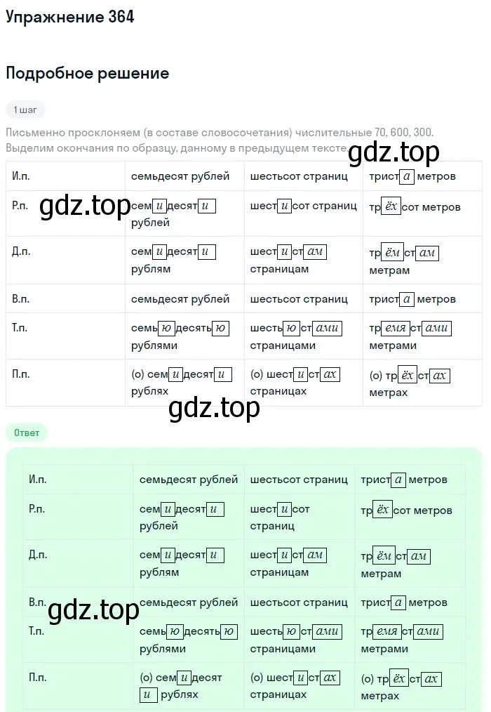 Решение номер 364 (страница 133) гдз по русскому языку 6 класс Разумовская, Львова, учебник 1 часть