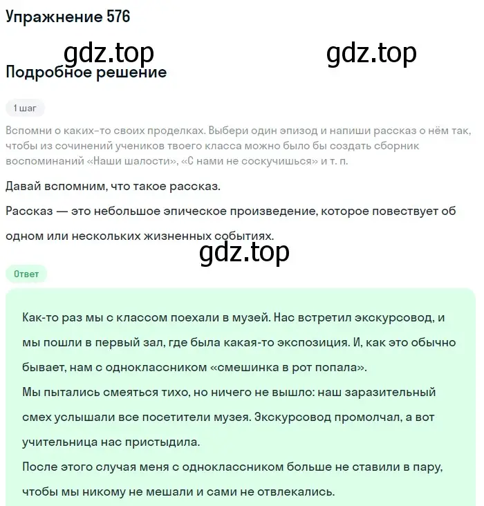 Решение номер 576 (страница 60) гдз по русскому языку 6 класс Разумовская, Львова, учебник 2 часть