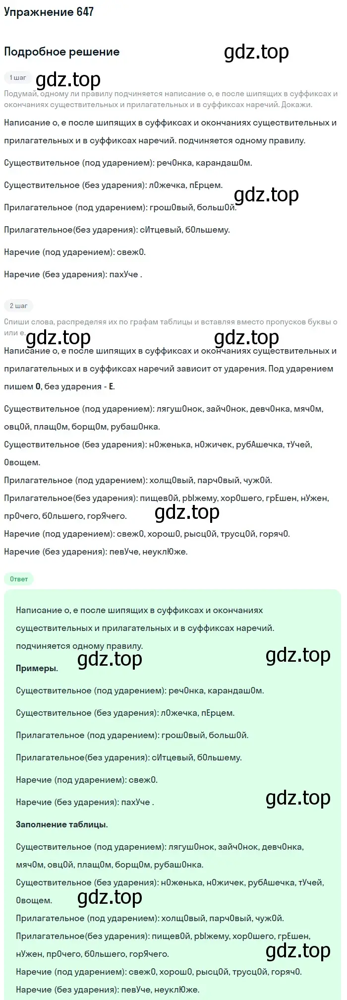 Решение номер 647 (страница 92) гдз по русскому языку 6 класс Разумовская, Львова, учебник 2 часть