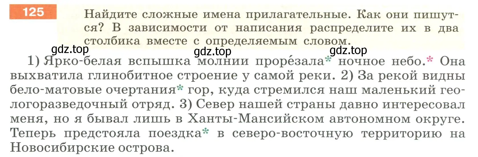 Условие номер 125 (страница 50) гдз по русскому языку 6 класс Разумовская, Львова, учебник 1 часть