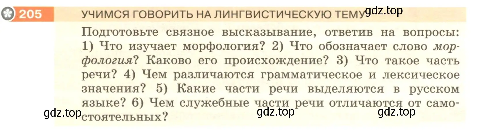 Условие номер 205 (страница 81) гдз по русскому языку 6 класс Разумовская, Львова, учебник 1 часть