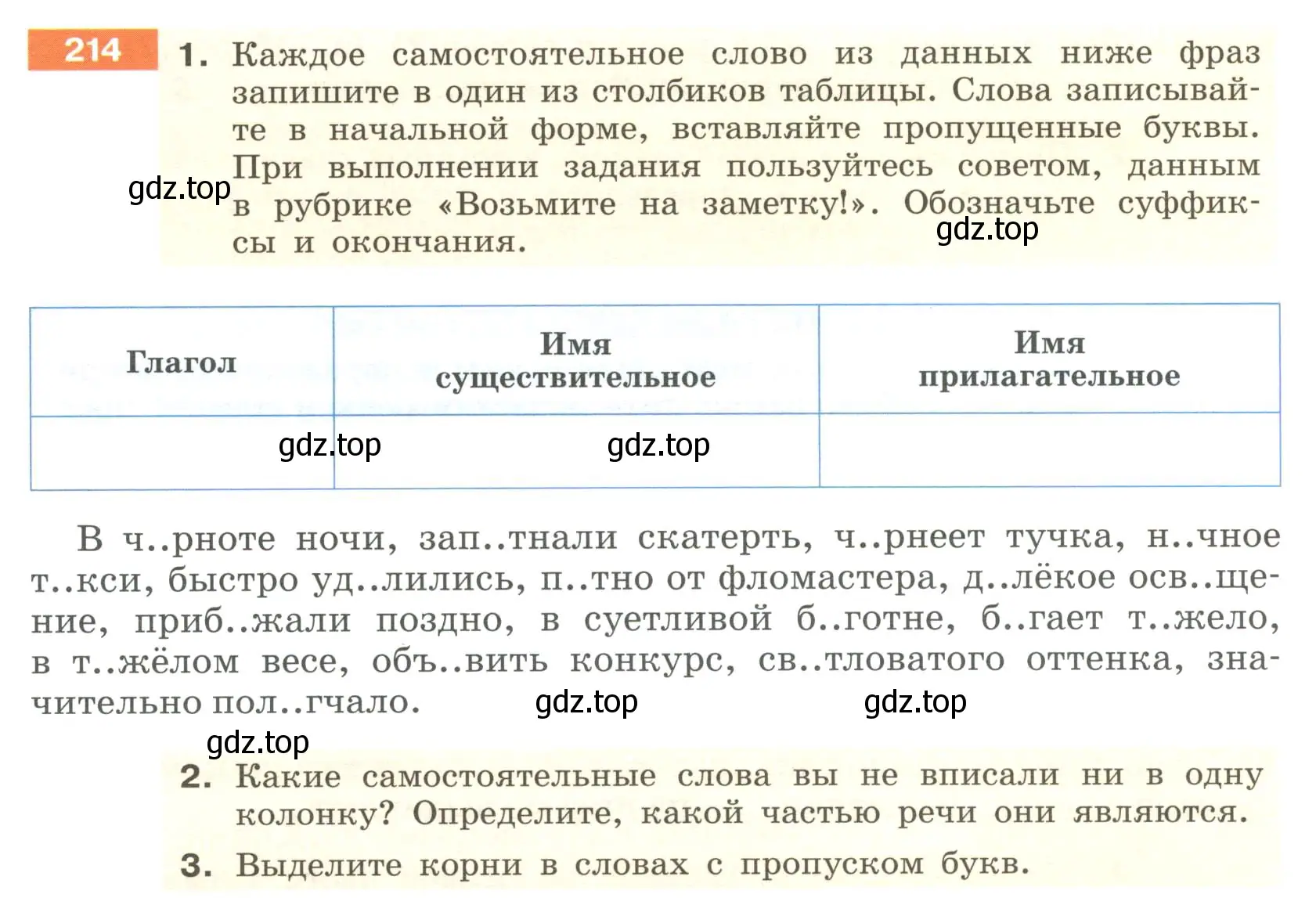 Условие номер 214 (страница 84) гдз по русскому языку 6 класс Разумовская, Львова, учебник 1 часть