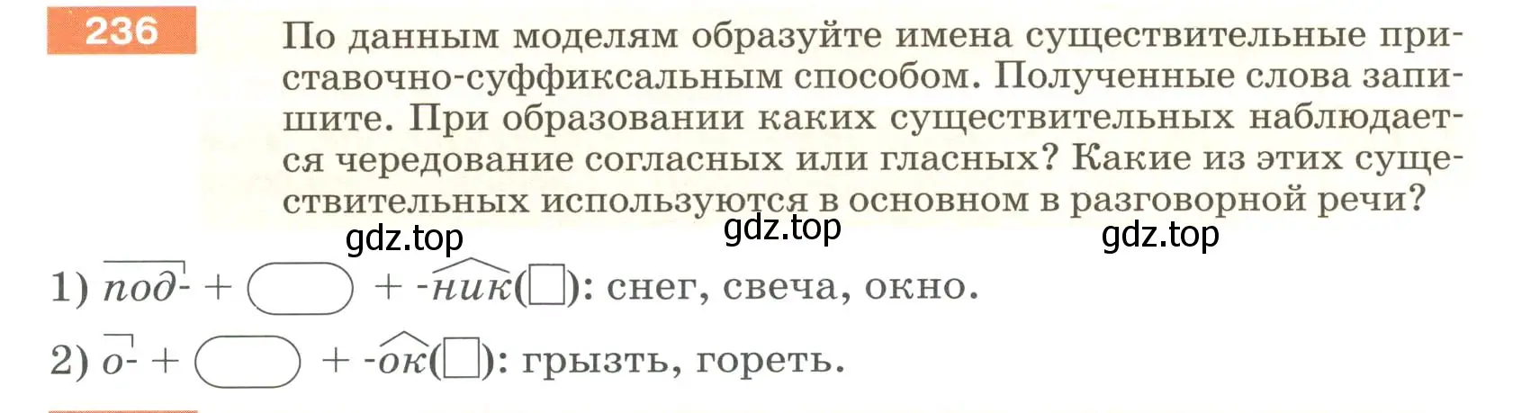 Условие номер 236 (страница 90) гдз по русскому языку 6 класс Разумовская, Львова, учебник 1 часть