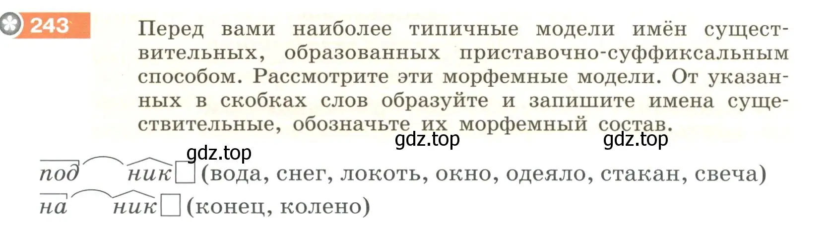 Условие номер 243 (страница 91) гдз по русскому языку 6 класс Разумовская, Львова, учебник 1 часть