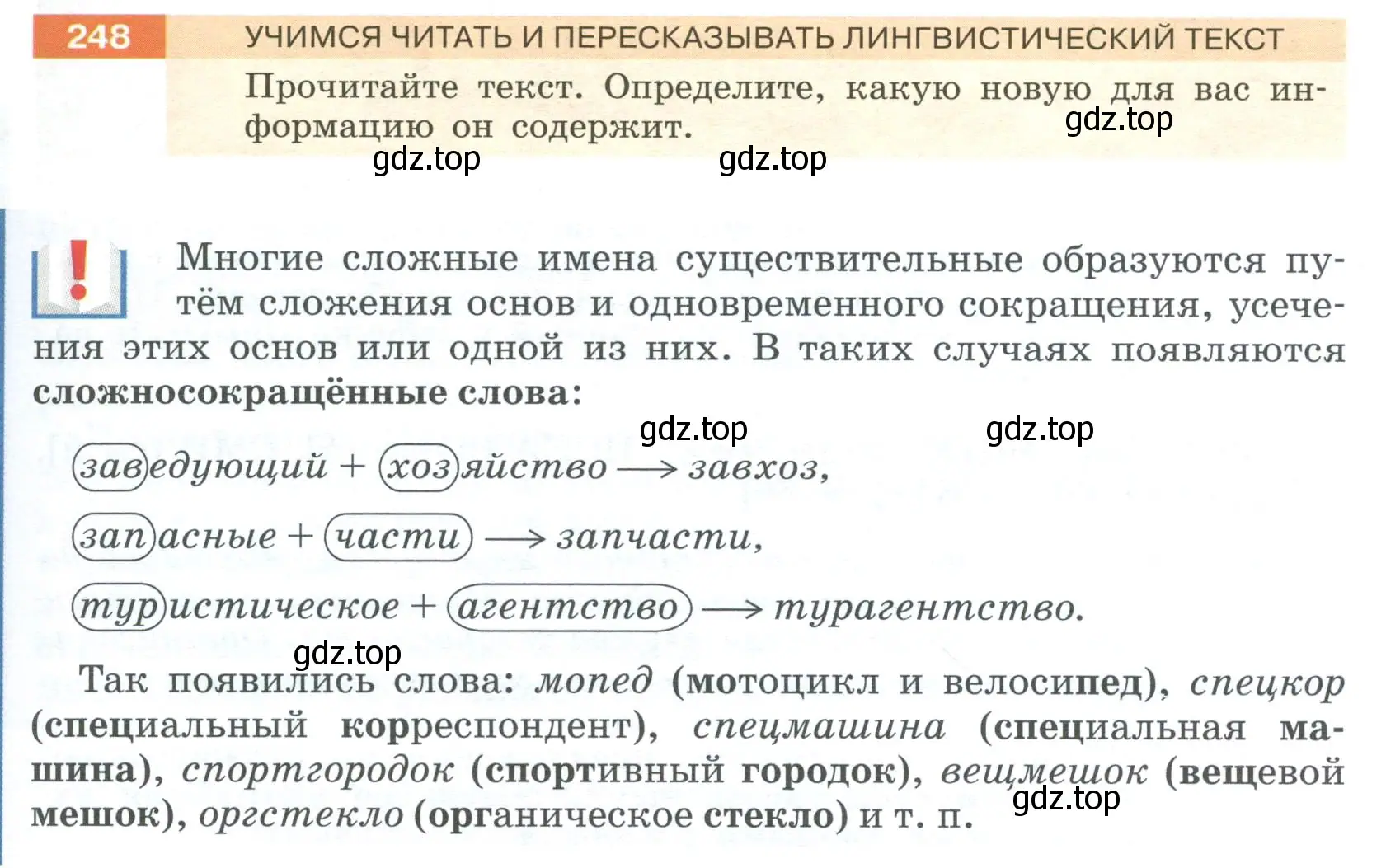 Условие номер 248 (страница 93) гдз по русскому языку 6 класс Разумовская, Львова, учебник 1 часть