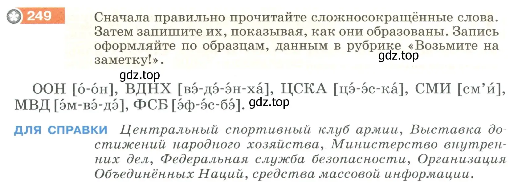 Условие номер 249 (страница 94) гдз по русскому языку 6 класс Разумовская, Львова, учебник 1 часть