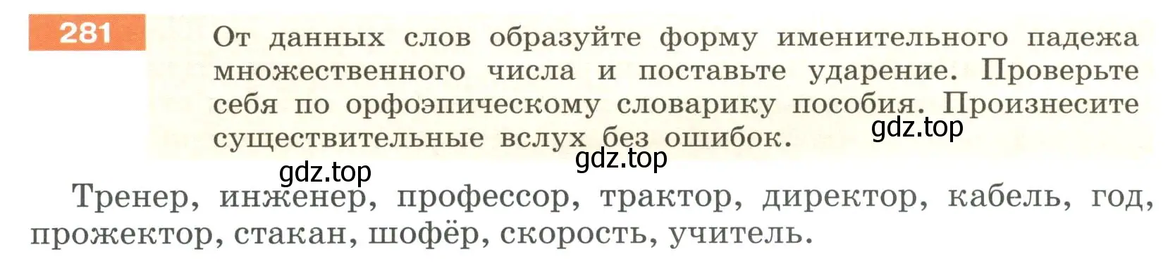 Условие номер 281 (страница 106) гдз по русскому языку 6 класс Разумовская, Львова, учебник 1 часть