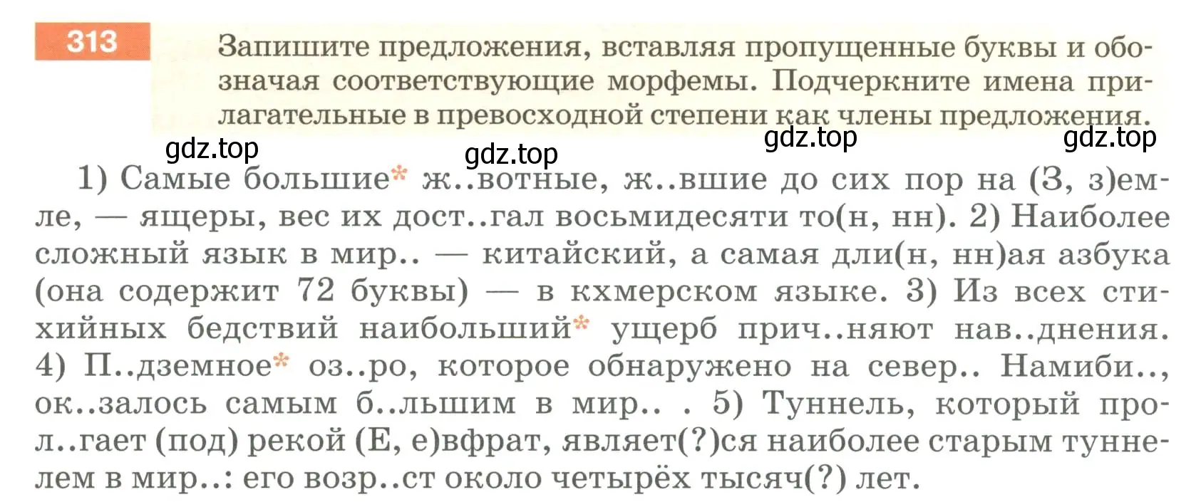 Условие номер 313 (страница 117) гдз по русскому языку 6 класс Разумовская, Львова, учебник 1 часть