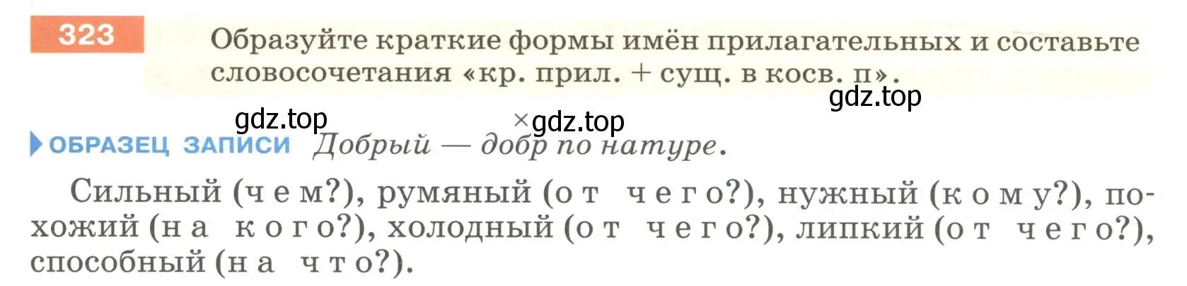 Условие номер 323 (страница 121) гдз по русскому языку 6 класс Разумовская, Львова, учебник 1 часть