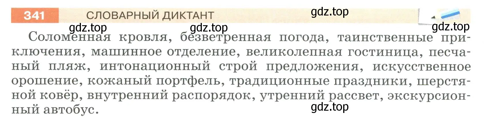 Условие номер 341 (страница 126) гдз по русскому языку 6 класс Разумовская, Львова, учебник 1 часть