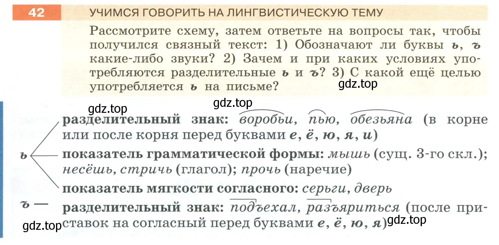 Условие номер 42 (страница 23) гдз по русскому языку 6 класс Разумовская, Львова, учебник 1 часть