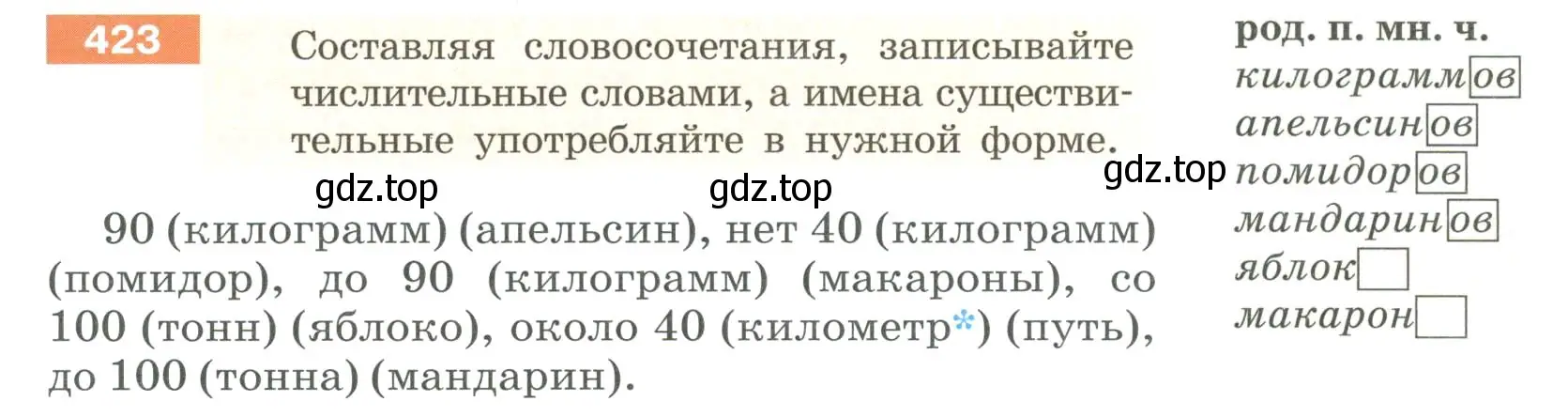 Условие номер 423 (страница 9) гдз по русскому языку 6 класс Разумовская, Львова, учебник 2 часть