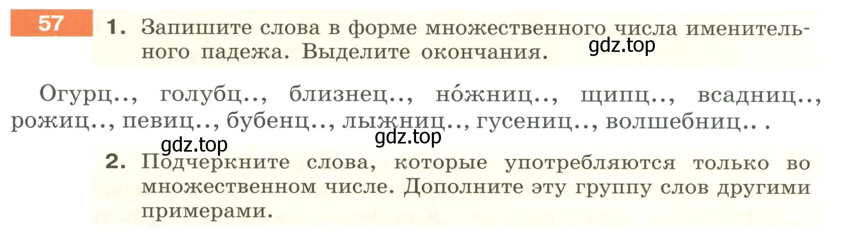 Условие номер 57 (страница 27) гдз по русскому языку 6 класс Разумовская, Львова, учебник 1 часть