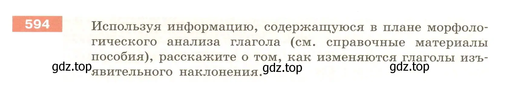 Условие номер 594 (страница 73) гдз по русскому языку 6 класс Разумовская, Львова, учебник 2 часть