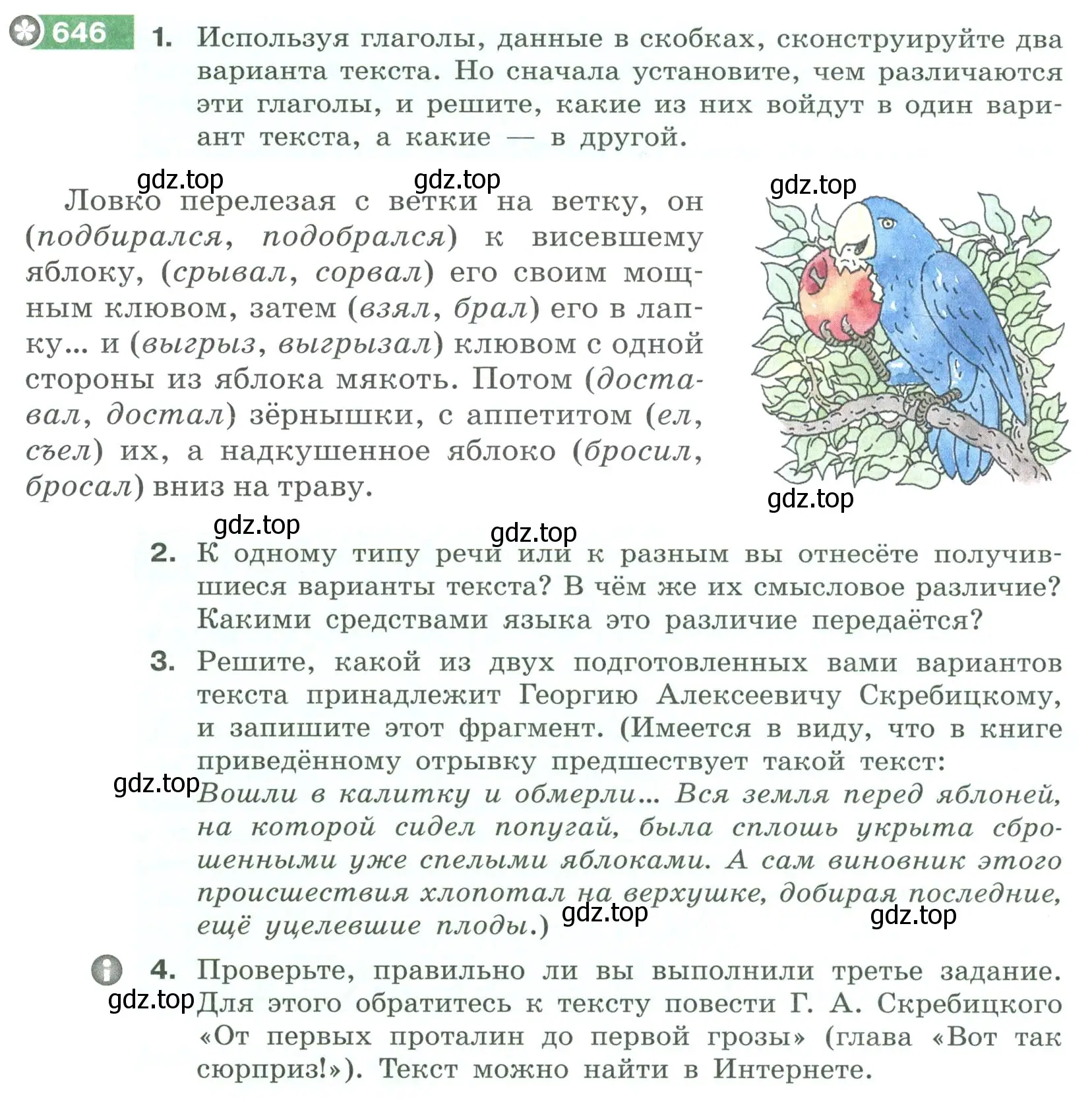 Условие номер 646 (страница 94) гдз по русскому языку 6 класс Разумовская, Львова, учебник 2 часть