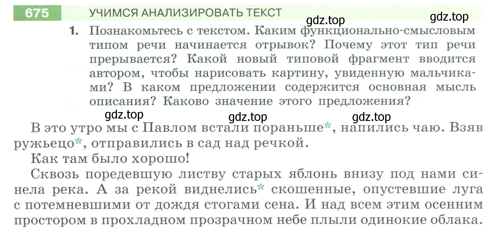 Условие номер 675 (страница 107) гдз по русскому языку 6 класс Разумовская, Львова, учебник 2 часть