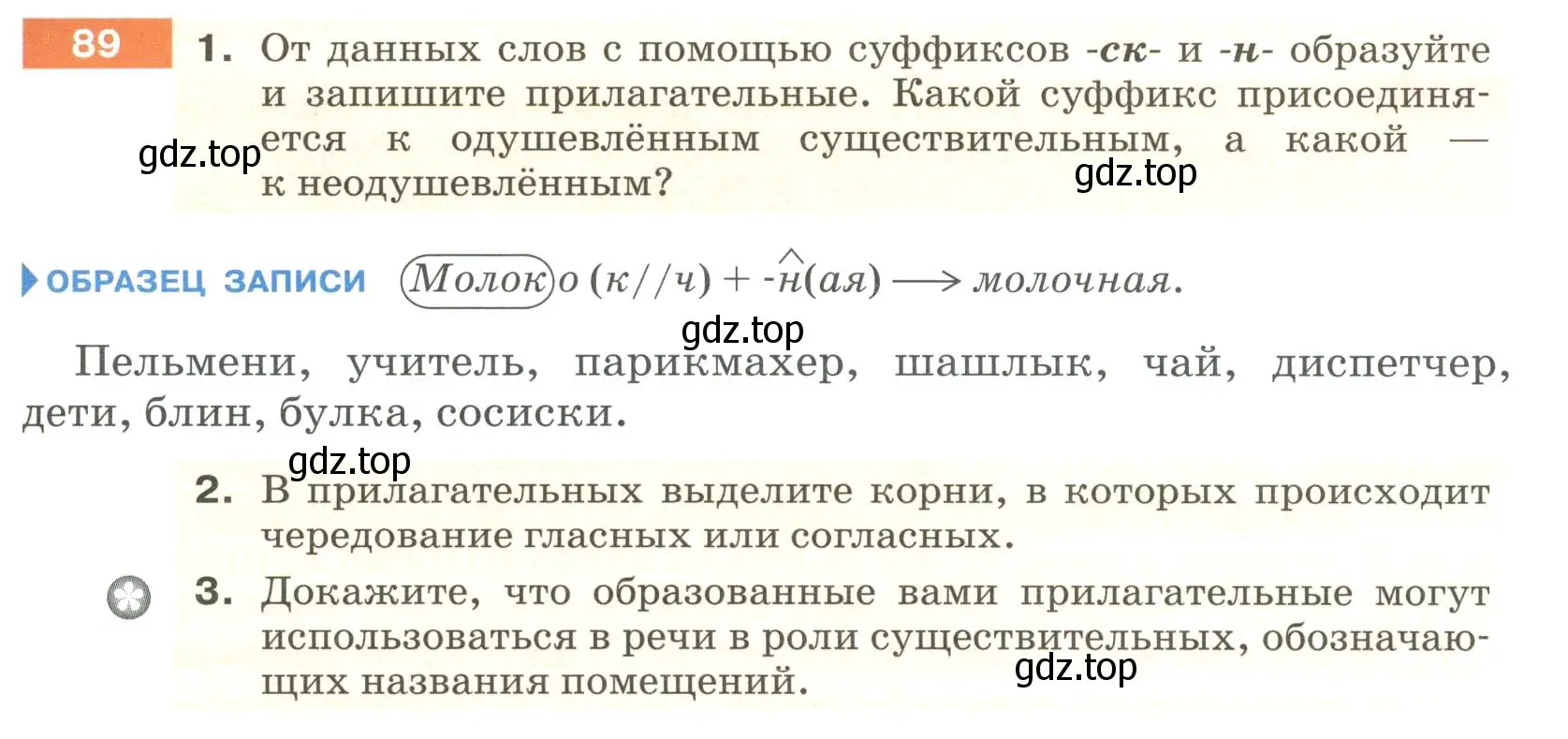 Условие номер 89 (страница 39) гдз по русскому языку 6 класс Разумовская, Львова, учебник 1 часть