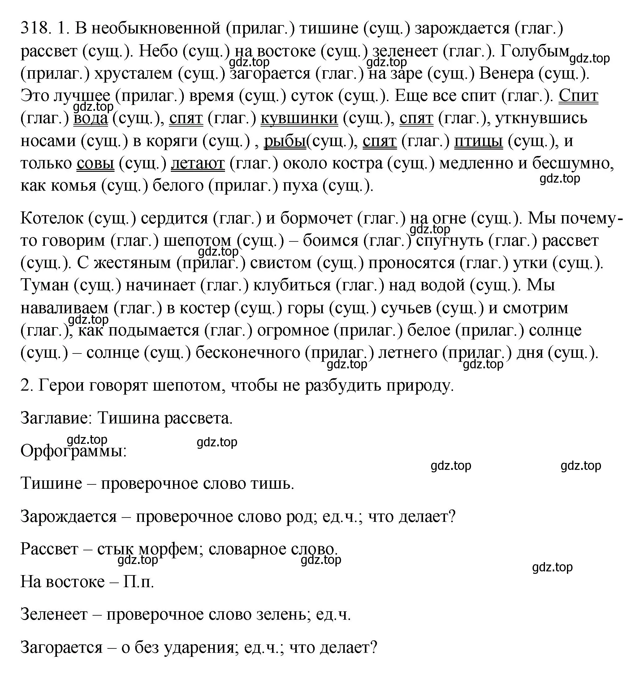 Решение номер 318 (страница 119) гдз по русскому языку 6 класс Разумовская, Львова, учебник 1 часть