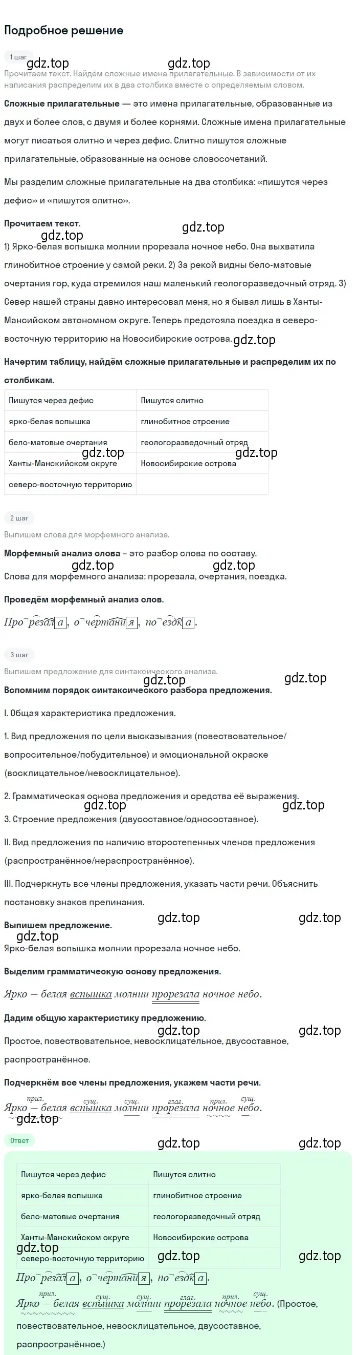 Решение 2. номер 125 (страница 50) гдз по русскому языку 6 класс Разумовская, Львова, учебник 1 часть