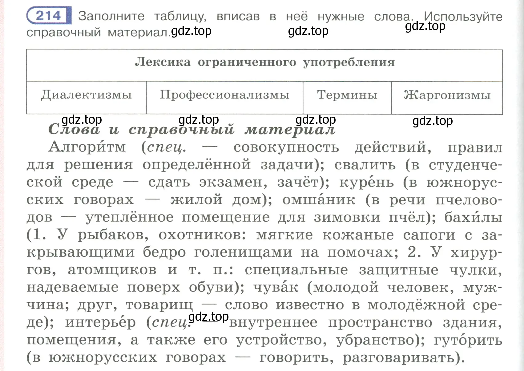 Условие ноомер 214 (страница 96) гдз по русскому языку 6 класс Рыбченкова, Александрова, учебник 1 часть