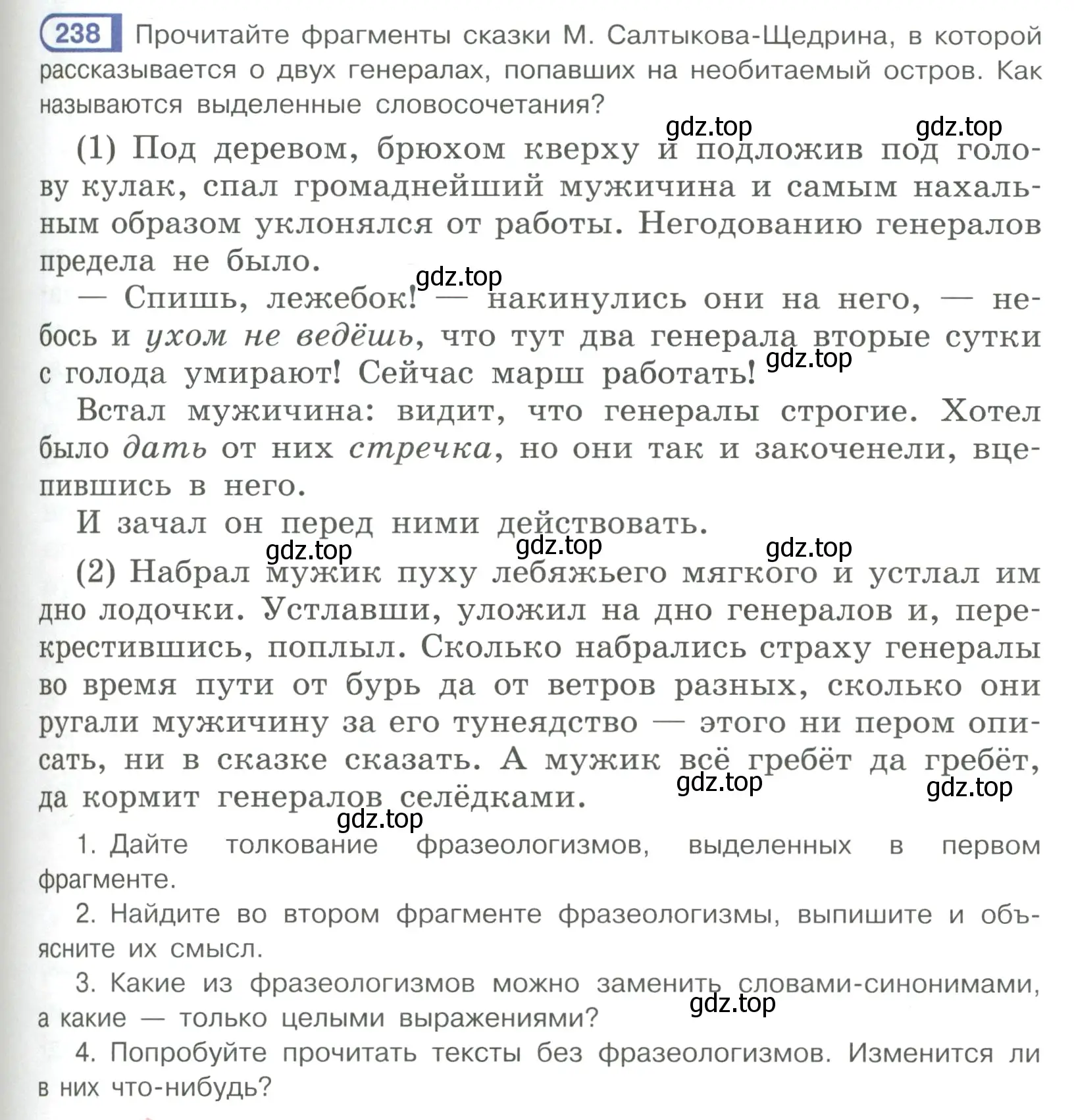 Условие ноомер 238 (страница 105) гдз по русскому языку 6 класс Рыбченкова, Александрова, учебник 1 часть