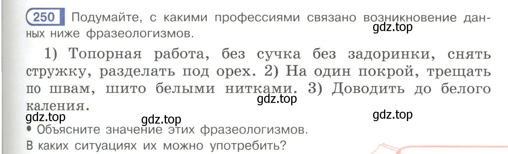 Условие ноомер 250 (страница 109) гдз по русскому языку 6 класс Рыбченкова, Александрова, учебник 1 часть