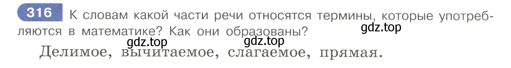 Условие ноомер 316 (страница 136) гдз по русскому языку 6 класс Рыбченкова, Александрова, учебник 1 часть