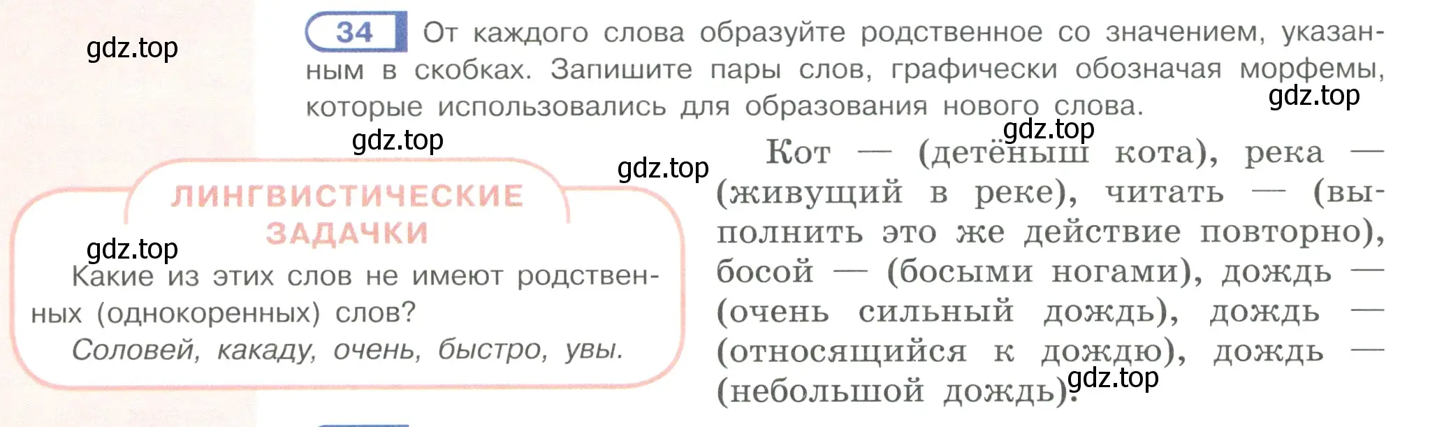 Условие ноомер 34 (страница 24) гдз по русскому языку 6 класс Рыбченкова, Александрова, учебник 1 часть