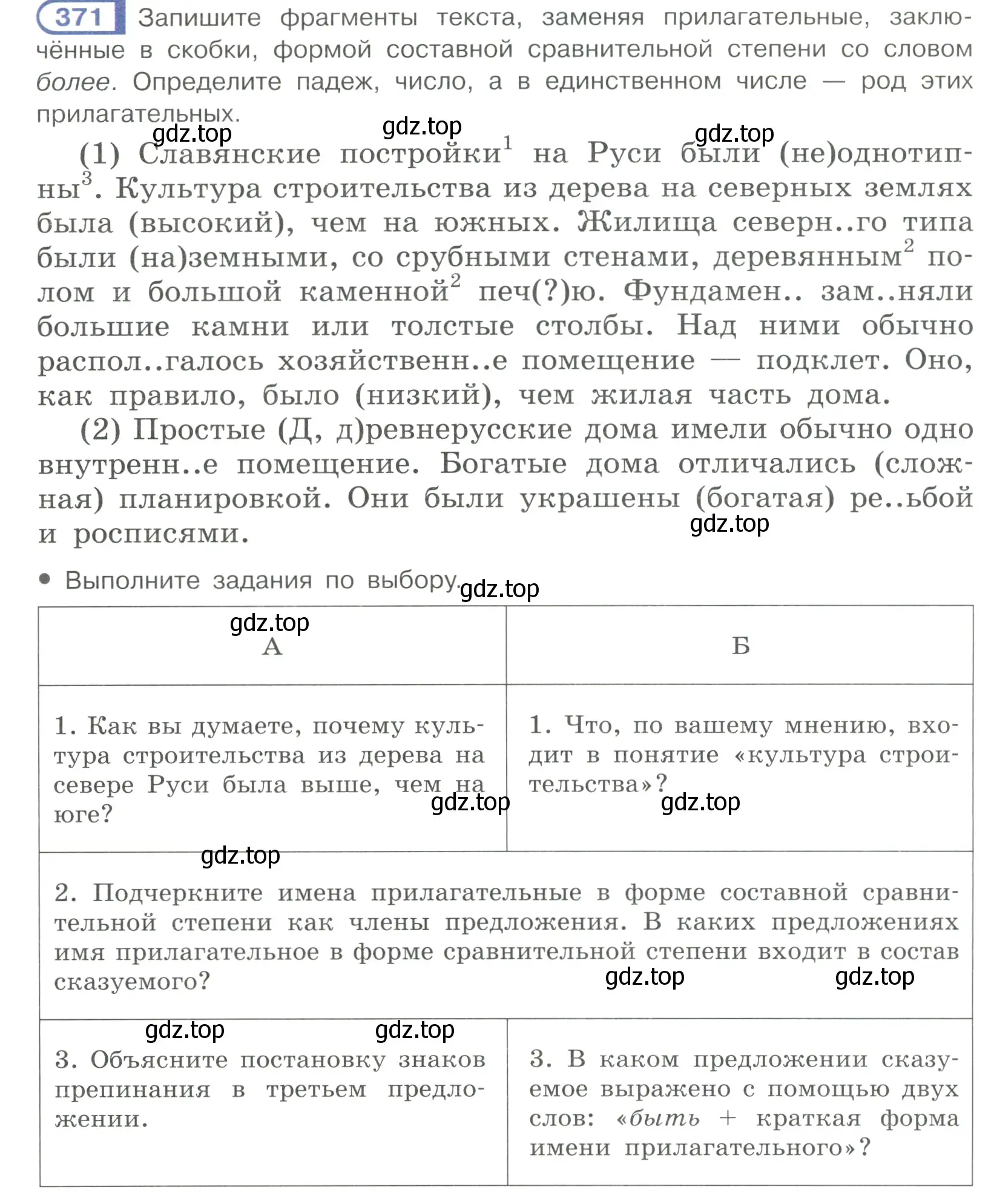 Условие ноомер 371 (страница 160) гдз по русскому языку 6 класс Рыбченкова, Александрова, учебник 1 часть