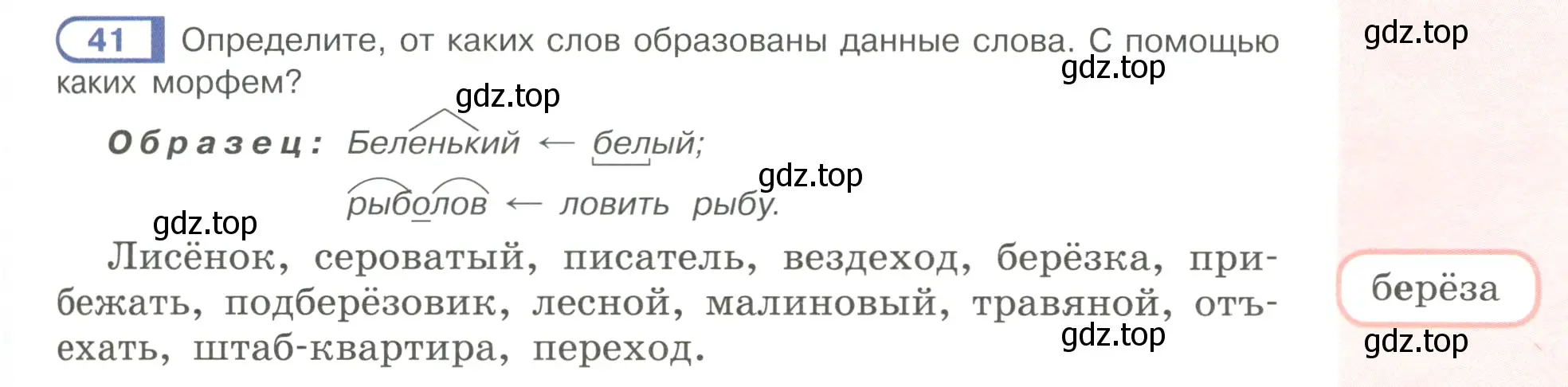 Условие ноомер 41 (страница 27) гдз по русскому языку 6 класс Рыбченкова, Александрова, учебник 1 часть