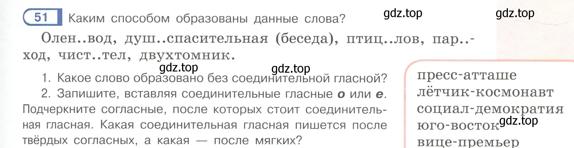 Условие ноомер 51 (страница 31) гдз по русскому языку 6 класс Рыбченкова, Александрова, учебник 1 часть