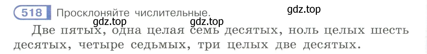 Условие ноомер 518 (страница 54) гдз по русскому языку 6 класс Рыбченкова, Александрова, учебник 2 часть