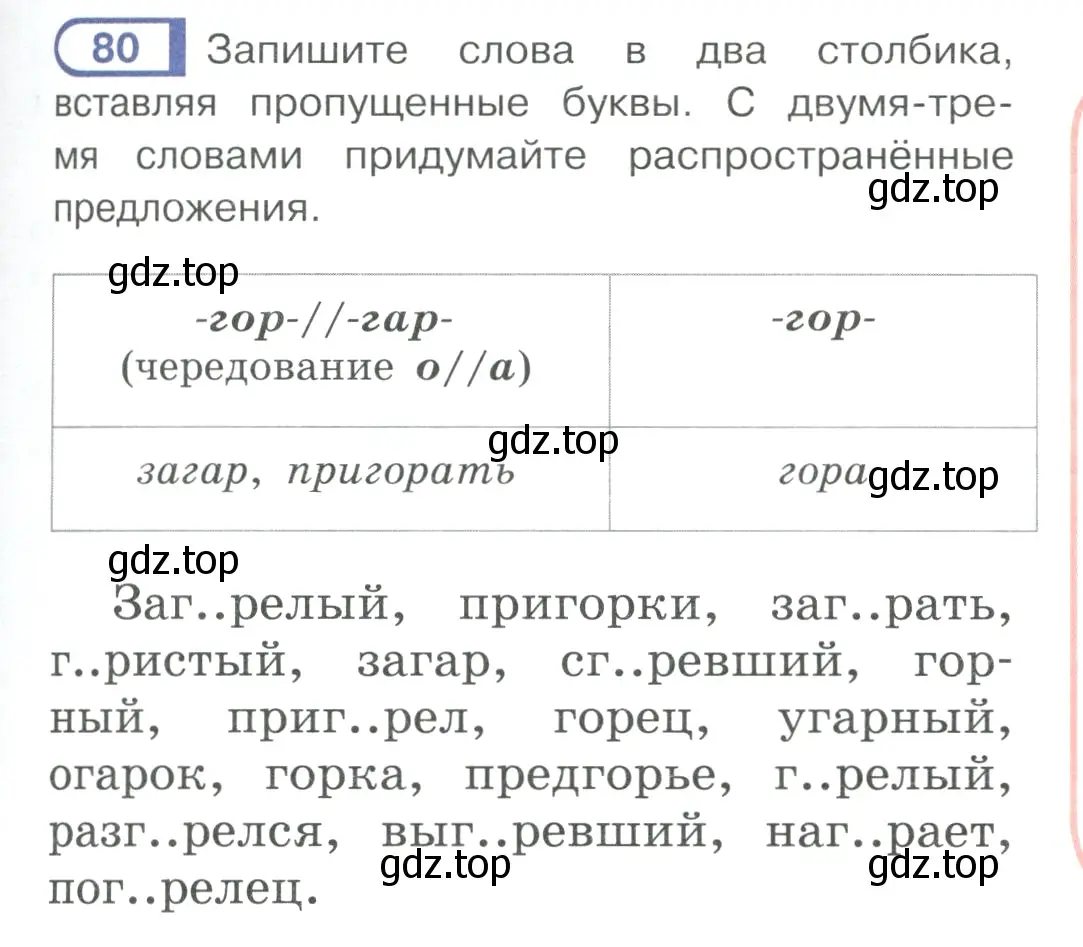 Условие ноомер 80 (страница 41) гдз по русскому языку 6 класс Рыбченкова, Александрова, учебник 1 часть