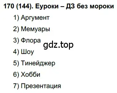 Решение ноомер 170 (страница 78) гдз по русскому языку 6 класс Рыбченкова, Александрова, учебник 1 часть