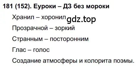 Решение ноомер 181 (страница 82) гдз по русскому языку 6 класс Рыбченкова, Александрова, учебник 1 часть