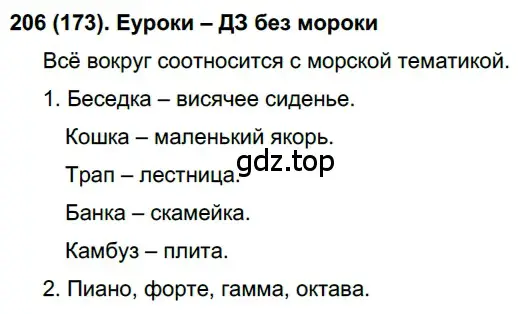 Решение ноомер 206 (страница 92) гдз по русскому языку 6 класс Рыбченкова, Александрова, учебник 1 часть